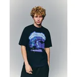 Tričko s potiskem - L - House - černá - 901IY-99X