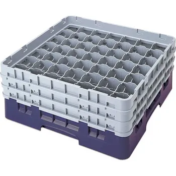 přísavka na sklo Cambro Koš Camrack 49 pozic, výška sklenice 30 cm - Modrá| TOM, R-49S1114-186