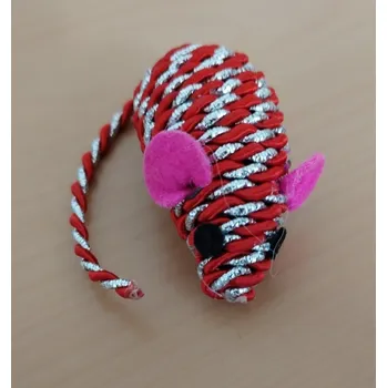 Hračka pro kočku Hračka pro kočky myš 3120 Twisty červená