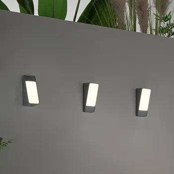 Venkovní osvětlení INTEC LED venkovní nástěnné svítidlo Coupe, antracitová, výška 20 cm, kov antracitová, bílá LED 13,9 W celkem - Doprava zdarma