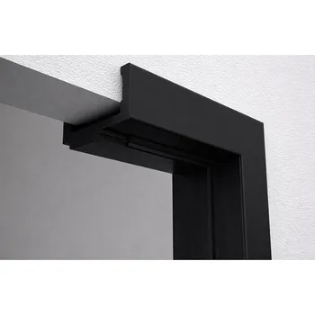 Zárubeň Vasco Doors Bezfalcová obložková zárubeň fóliovaná 60-90 Černá Síla zdi: Typ A, pro sílu zdi 75-90 mm