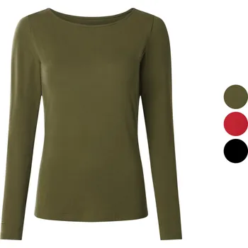esmara® Dámské triko s lodičkovým výstřihem, dlouhý rukáv