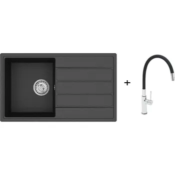Nerezový dřez Swiss aqua technologies Dřez SAT černá SETSATSINK8