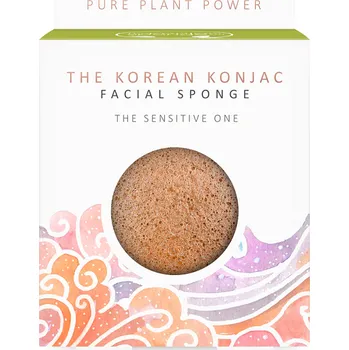 The Konjac Sponge Company Konjaková houba Element vzduch s klidnícím heřmánkem a růžovým jílem