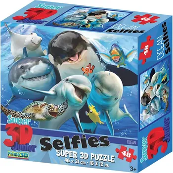 3D puzzle PRIME 3D Puzzle Podmořské selfie 3D – 48 dílků