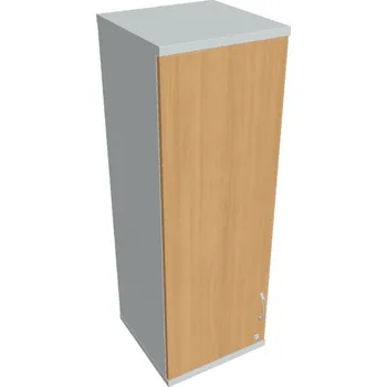 Policová skříň Skříň dveřová SZ 3 40 01 L H (Horní levá) Zámek jednoduchý - BUK , ŠEDÁ