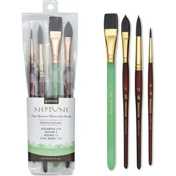 Umělecký štětec Štětce Princeton Neptune - sada 4 ks