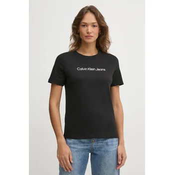 Pánská móda Bavlněné tričko Calvin Klein Jeans LV047AB805 černá 99X, vel. M