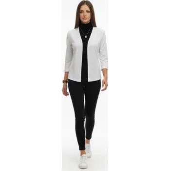 Dámské sako Sako Sabatti bílé bez zapínaní Velikosti Sabatti: 42