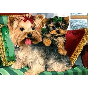 Diamantové malování Diamantové malování 30x40 cm - Jokšírský teriér /TMS29541/