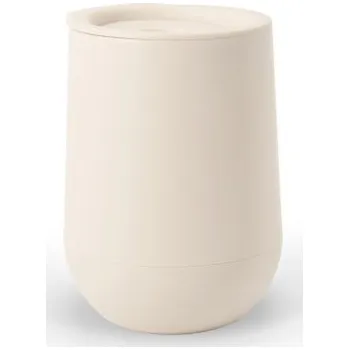 Termohrnek ADLINGTON. Cestovní hrnek s dvojitou stěnou z polypropylenu s vzduchovou izolací - Pastelově Bílá