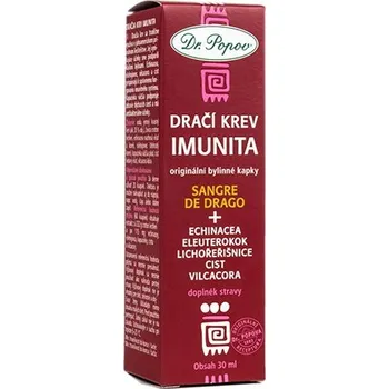 Přírodní produkt Tinktura Dračí krev IMUNITA, 30 ml Dr. Popov