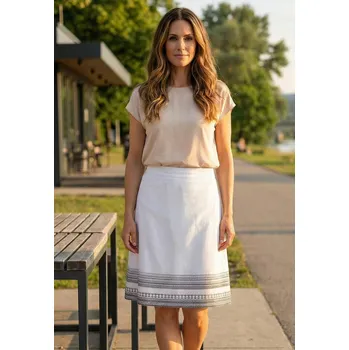 Dámská sukně Dámská sukně ALTISPORT DENEB LSKR246 BÍLÁ S