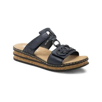 Dámské pantofle Nazouváky Rieker 62936-14 Tmavomodrá 42