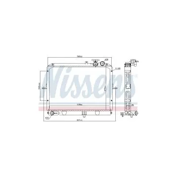 Chladič motoru Chladič motoru NISSENS 66645