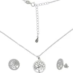 Stříbrná souprava strom života se zirkony