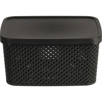 Úložný box Úložný koš Simple 23 cm černý