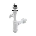 sifon umyvadlový nerez mřížka+přípoj, A41P