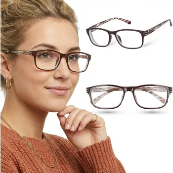 Brýle na čtení DIOPTRICKÉ BRÝLE DÁMSKÉ PÁNSKÉ NA ČTENÍ PLUS +5,00