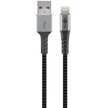 Datový kabel Kabel Goobay USB - Apple Lightning, 1 m, černý