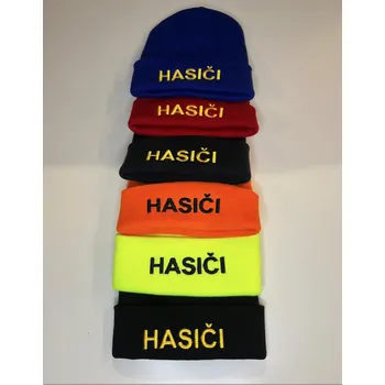 Pokrývka hlavy Zimní čepice s výšivkou Hasiči
