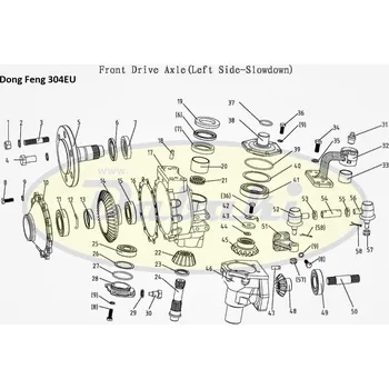 Zahradní traktor 304.31.139 Vymezovací podložka (Adjusting shims for final drive) Dong Feng (č.81/26)
