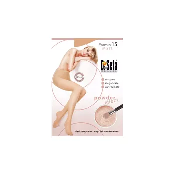 Dámské punčochy DiSeta Yasmin 15 DEN punčochové kalhoty s pudrovým efektem