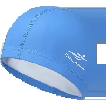 Vodní sport Voděodolná plavecká čepice pro dlouhé vlasy | plavecký doplněk - Modrý