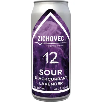 Pivo Zichovec Sour Blackcurrant Lavender 12
