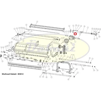 Mulčovač 11 - převodovka mulčovače BEMH, EFGC, GKH, BCR-L, FCH, MFZ,