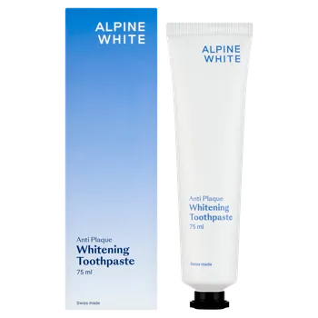 zubní pasta Alpine White Anti Plaque bělicí zubní pasta proti zubnímu plaku, 75 ml