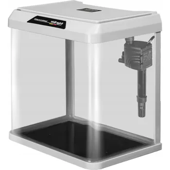 Akvárium AKVARIJNÍ SET 7L KOMPLETNÍ S FILTREM A LED OSVĚTLENÍM BÍLÝ