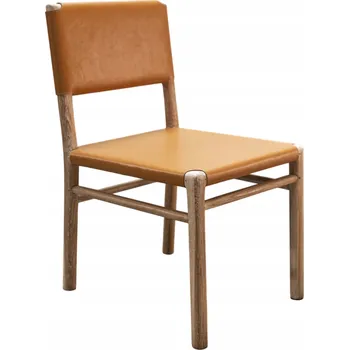 Jídelní židle Židle Antyki24 pravá kůže hnědá 2 ks