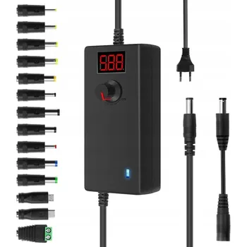 Univerzální víceúčelový napájecí adaptér 3 A 4-12 V, USB nabíječka, 12 koncovek