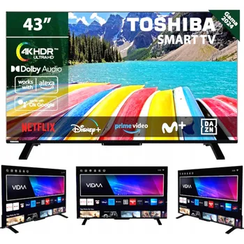 Televizor Smart TV LED 43" TOSHIBA 43UV2363DG 4K UHD HDR VIDAA DVB-T2 HEVC