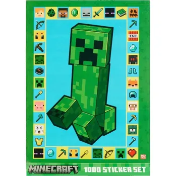 samolepka MINECRAFT - VELKÁ KNIHA S NÁLEPKAMI 1000 kusů SAMOLEPKY