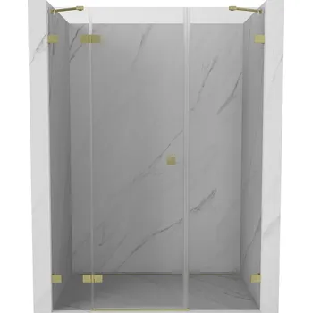Sprchové dveře Mexen Lunar sprchové dveře levé 120 cm, průhledné, zlaté kartáčované - 834S-120-050-55-00-L Sprchové dveře