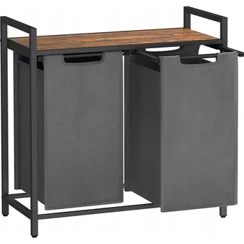 Koš na prádlo Volně stojící koš na prádlo Songmics 92 l šedý