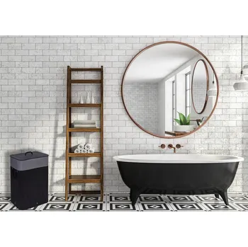 Koš na prádlo Volně stojící koš na prádlo Gockowiak 80 l černý