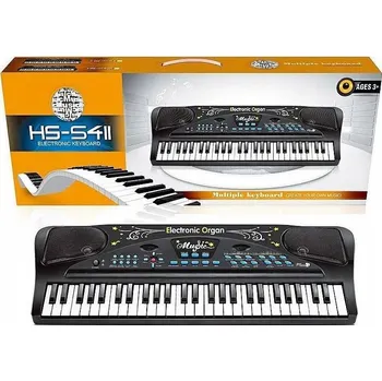 Hudební nástroj pro děti Keyboard s 54 klávesami na baterie s mikrofonem /ADAR