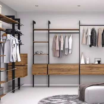 police ZERO šatní tyč hranatá černá mat - 1000 mm