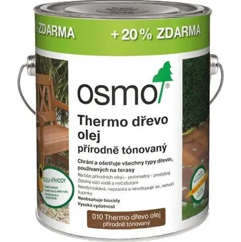 Nábytkové kování OSMO 010 Terasový Olej thermo dřevo - 3 l