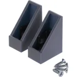 Podpěra šatní tyče hranatá boční antacit