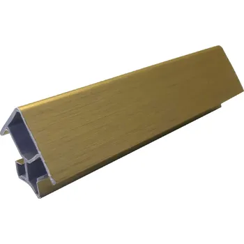 Nábytkové kování Roh 90° vnitřní a vnější zlatá - 100 mm