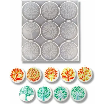 Silikonová forma – přívěsky a klíčenky strom života