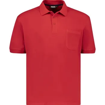 Pánské tričko ADAMO polokošile pánská 139311 nadměrné velikosti červená 4XL
