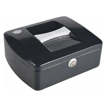 Úložný box Burg Wachter box na peníze, kovový, na klíč, antracit