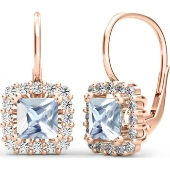 Náušnice Couple, Elegantní náušnice Clarissa, růžové zlato se zirkony, 585-66-3-0252.4C00.0.00.001.08