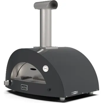 Zahradní gril Alfa Forni 2 PIZZA Hybrid LPG šedá
