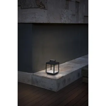 Venkovní osvětlení KERALA tmavě šedá přenosná stolní lampa - FARO